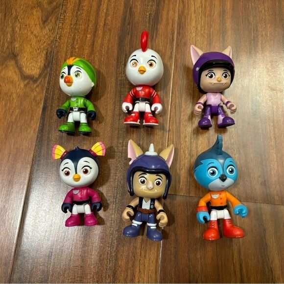 Top Wing Nick Junior 6 Character Figures - Picture 1 of 1